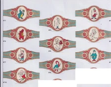 Vitola BN183941 Tom Poes Cartoon Cigar Ring Series