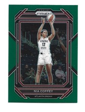 Green Prizm 2023 Panini WNBA #23 Nia Coffey Atlanta Dream Basketball Card