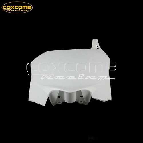 Plastic Off-Road White Front Number Plate For Honda CRF250R 10-13 CRF450R 09-12 - Picture 5 of 11