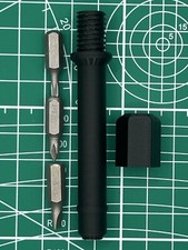 For Leatherman Multitool. Bit Holder. 1/4 Inch Hex Or Flat Bits Made In USA For Leatherman Multitool. Bit Holder. 1/4 Inch Hex Or Flat Bits Made In USA