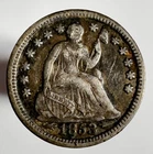 1853 Seated Liberty Half Dime -0383