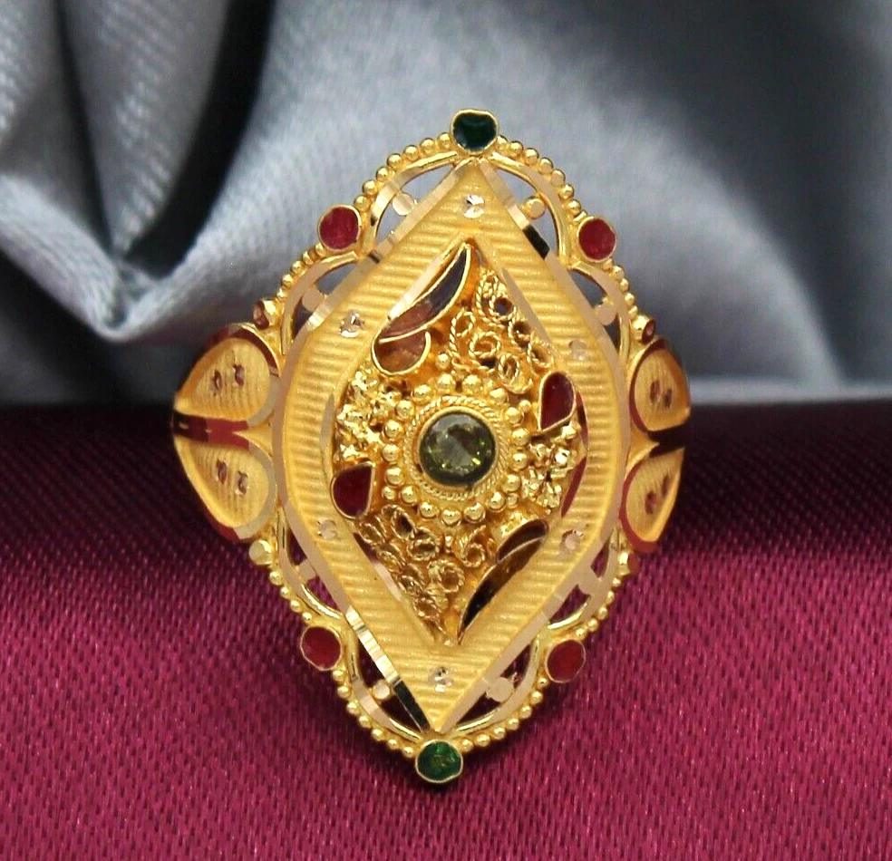 Meena gold best sale ring