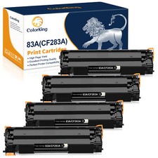 LOT CF283A Black Toner Replacement For HP 83A Laserjet Pro M125nw M127fw M201dw