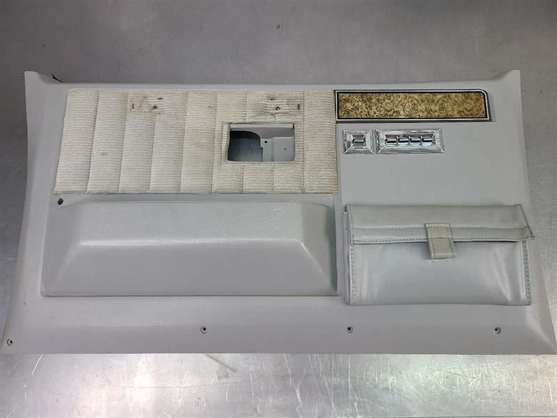 Par de molduras de panel de puerta delantera Chevy/GMC Suburban 1981-91 gris eléctrico/grano madera Foto 2 de 4