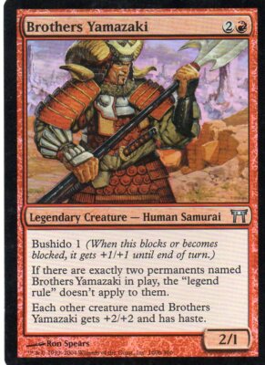 Magic Mtg FOIL Champions of Kamigawa Brothers Yamazaki   near mint