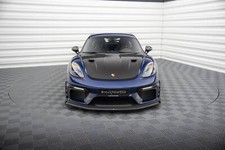 Front Ansatz für Porsche 718 Cayman GT4 RS 982c schwarz glanz Spoilerlippe 