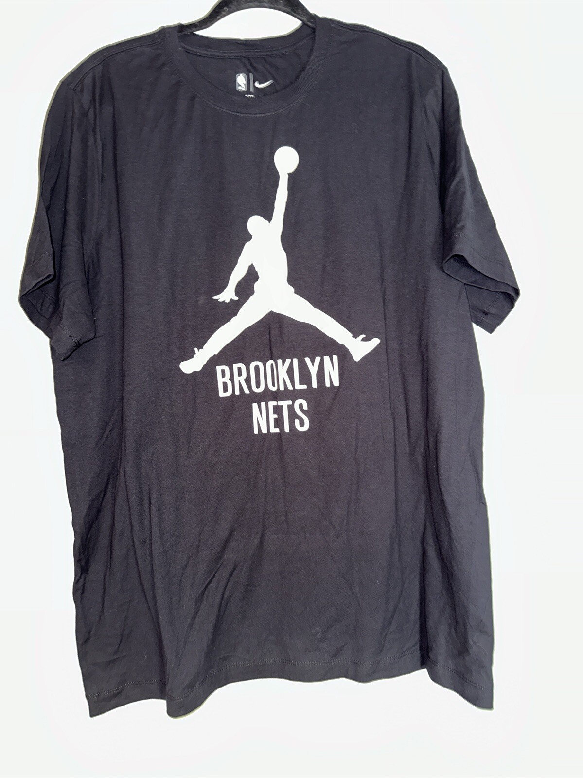Nike Mens Brooklyn Nets Essential Jordan NBA T-Shirt Black XL PBF