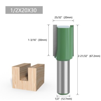 1/2'' x20x30 Extended Straight Knife Double Edge Trimming Cutter Grooving Head