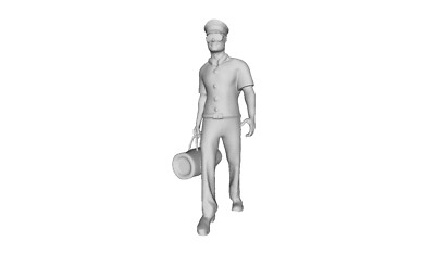 Printle M Homme 2897--Air Force Navy Offizier Figur Für Dioramen Zugsets