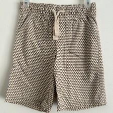 Gymboree Brown Beige Triangle Drawstring Shorts Size 5 Boys