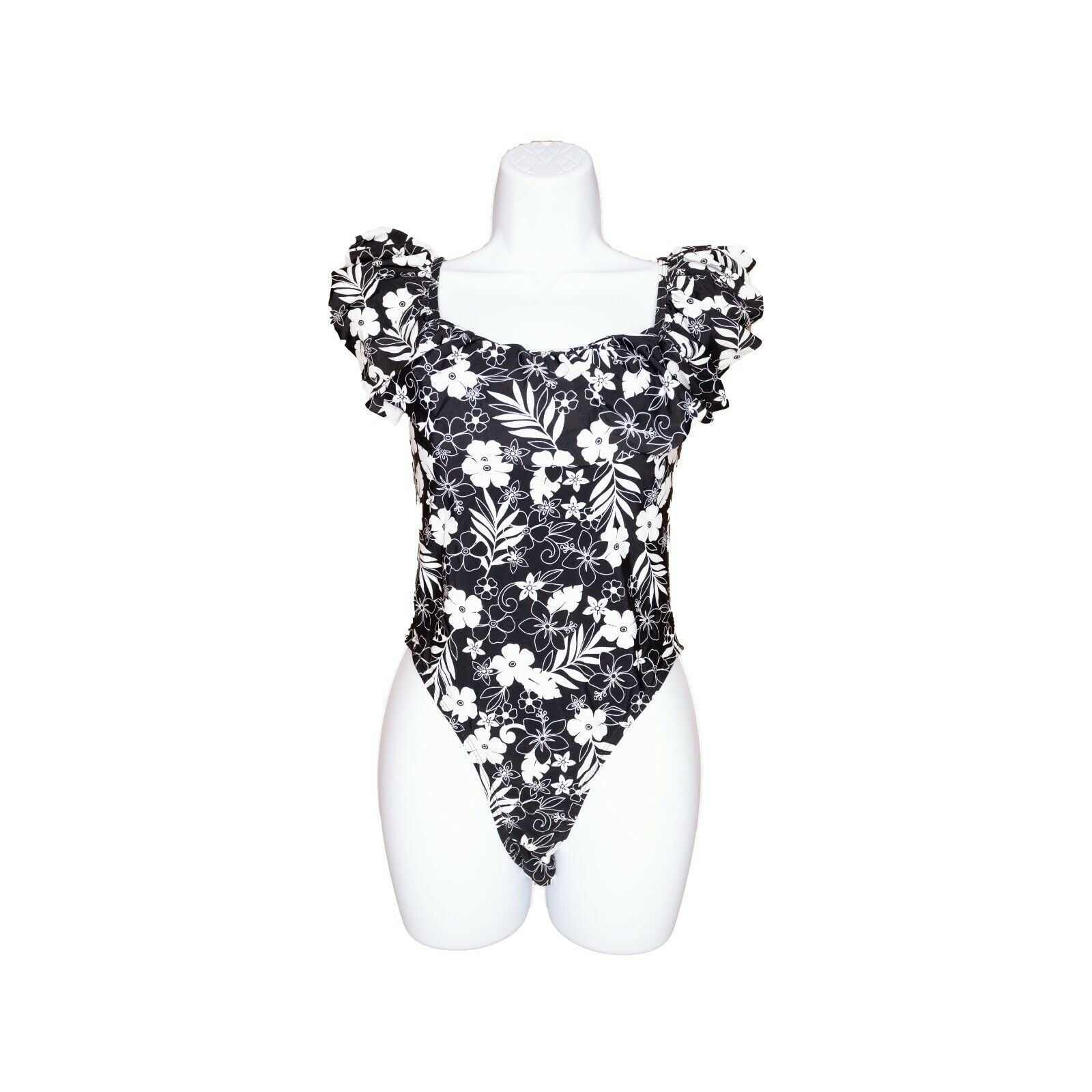 Cabana Del Sol Women Ruffle Off Shoulders In a popularity B One-Piece Floral Great interest The