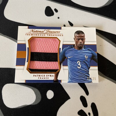 2018 Panini National Treasures Tremendous Material Patrice Evra /35