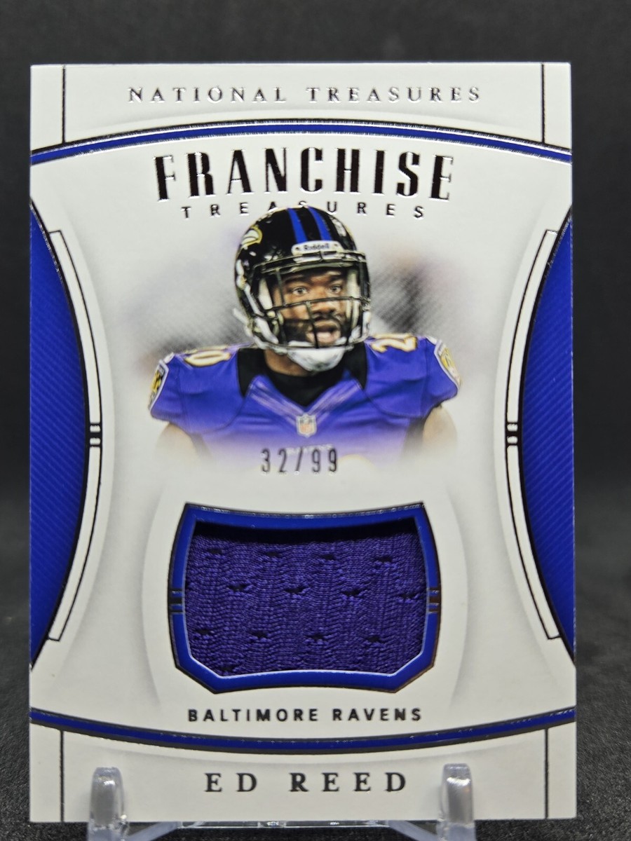 2019 National Treasures Ed Reed Franchise Treasures Jersey #/99