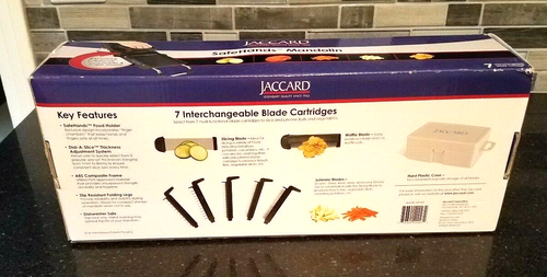 Jaccard - 200421 - Safe Hands ABS Mandolin 7 Blades Cutter Slicer NIB - Picture 3 of 3