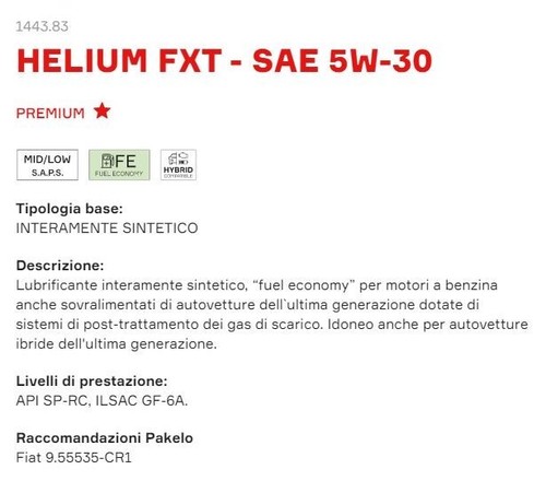 4 LITRI OLIO MOTORE PER AUTO PAKELO SINTERIZZATO HELIUM FXT SAE 5W-30 - Bild 2 von 5