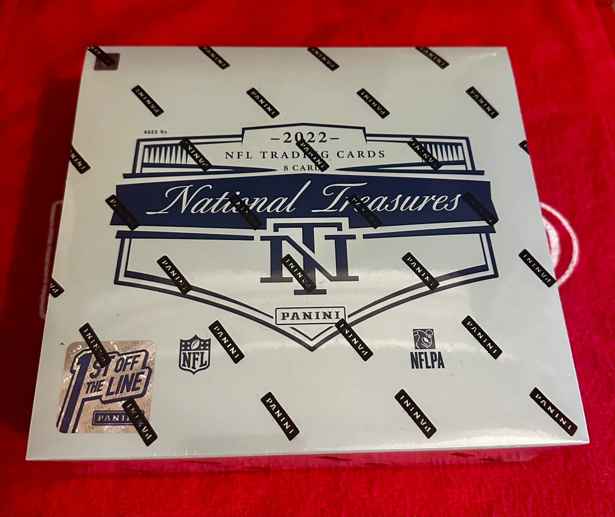 2022 National Treasures NFL Box Factory Sealed In-Hand FIRST OFF
