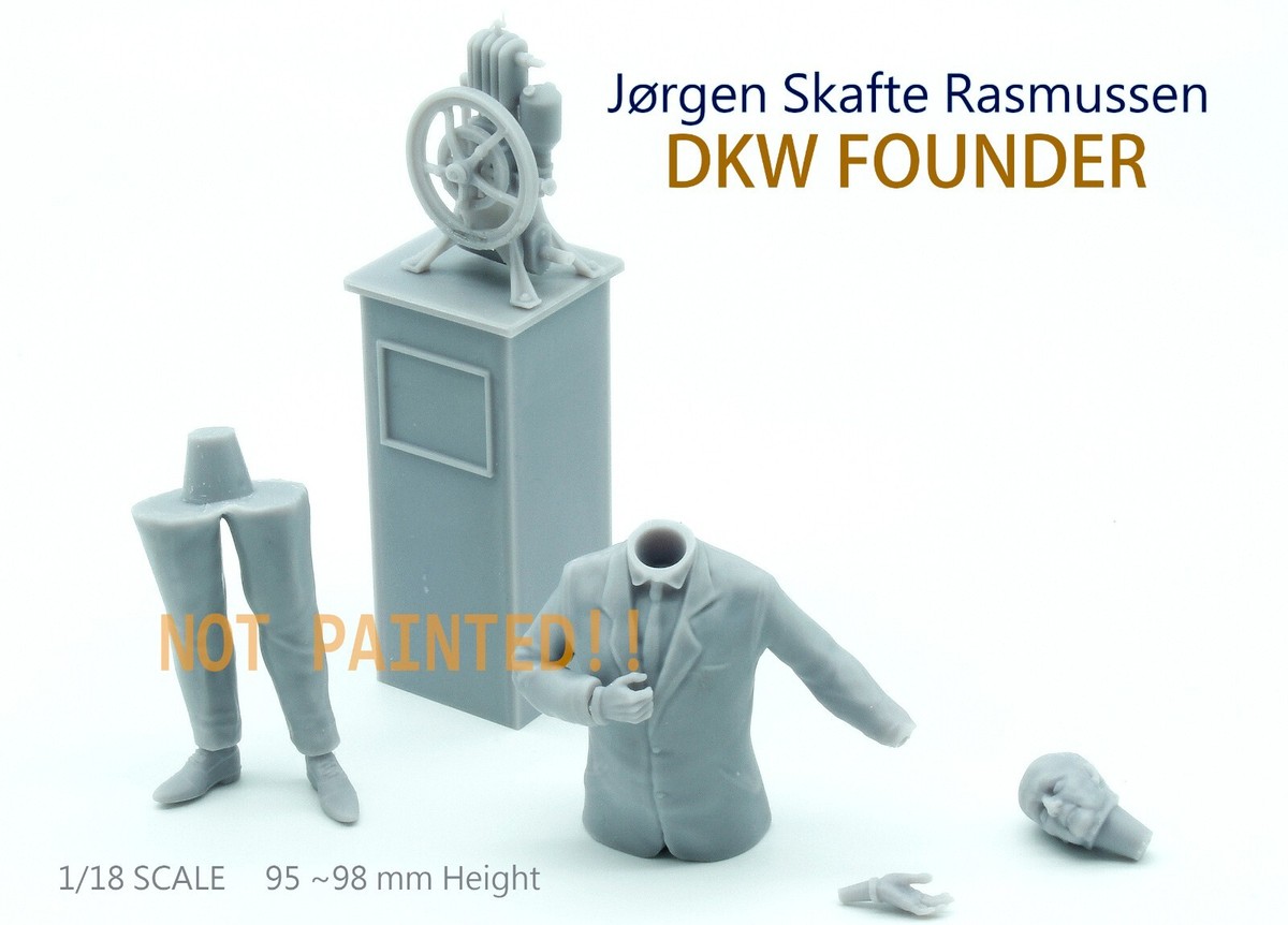 Figurine DKW Rasmussen 1930 – Échelle 1/18 – Résine – NEUVE