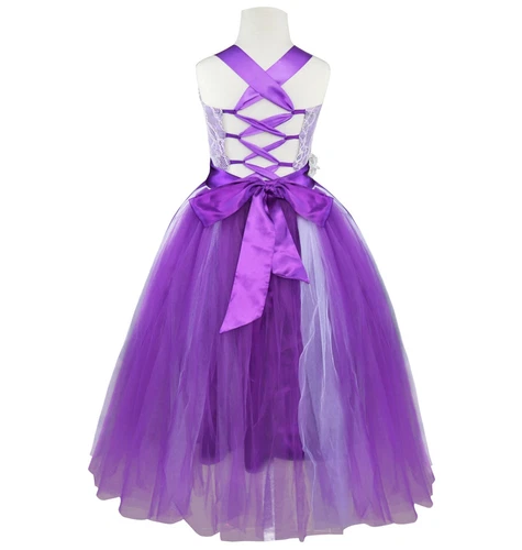 Flower Girl Dress Pageant Wedding Bridesmaid Formal Kids Party Princess Dresses - Picture 60 of 83