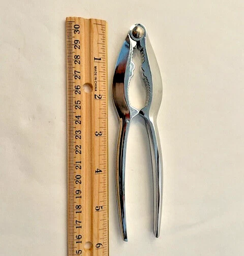 Nut Lobster Crab Claw Seafood Cracker 6" Sturdy Chrome Metal Winco #248 - Image 4 of 4