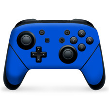 Nintendo Switch Pro Controller Skin Decal Vinyl Wrap - Solid Blue