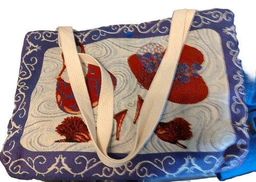 Red Hat Society Paint The Town Red Tapestry Tote Manual Woodworkers & Weavers 