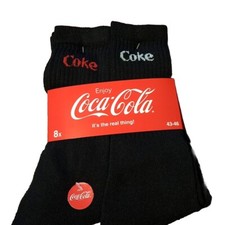 Coca Cola socken 8 PAAR Schwarz 43-46  NEU