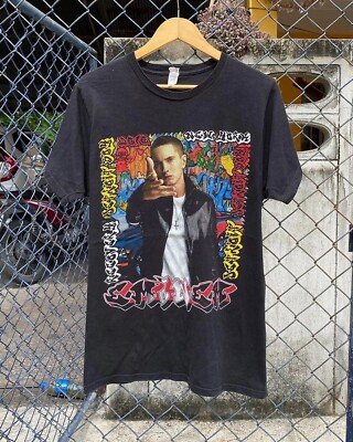 2000s Eminem Recovery Tour Black Short Sleeve Unisex Tshirt Reprint S-5XL