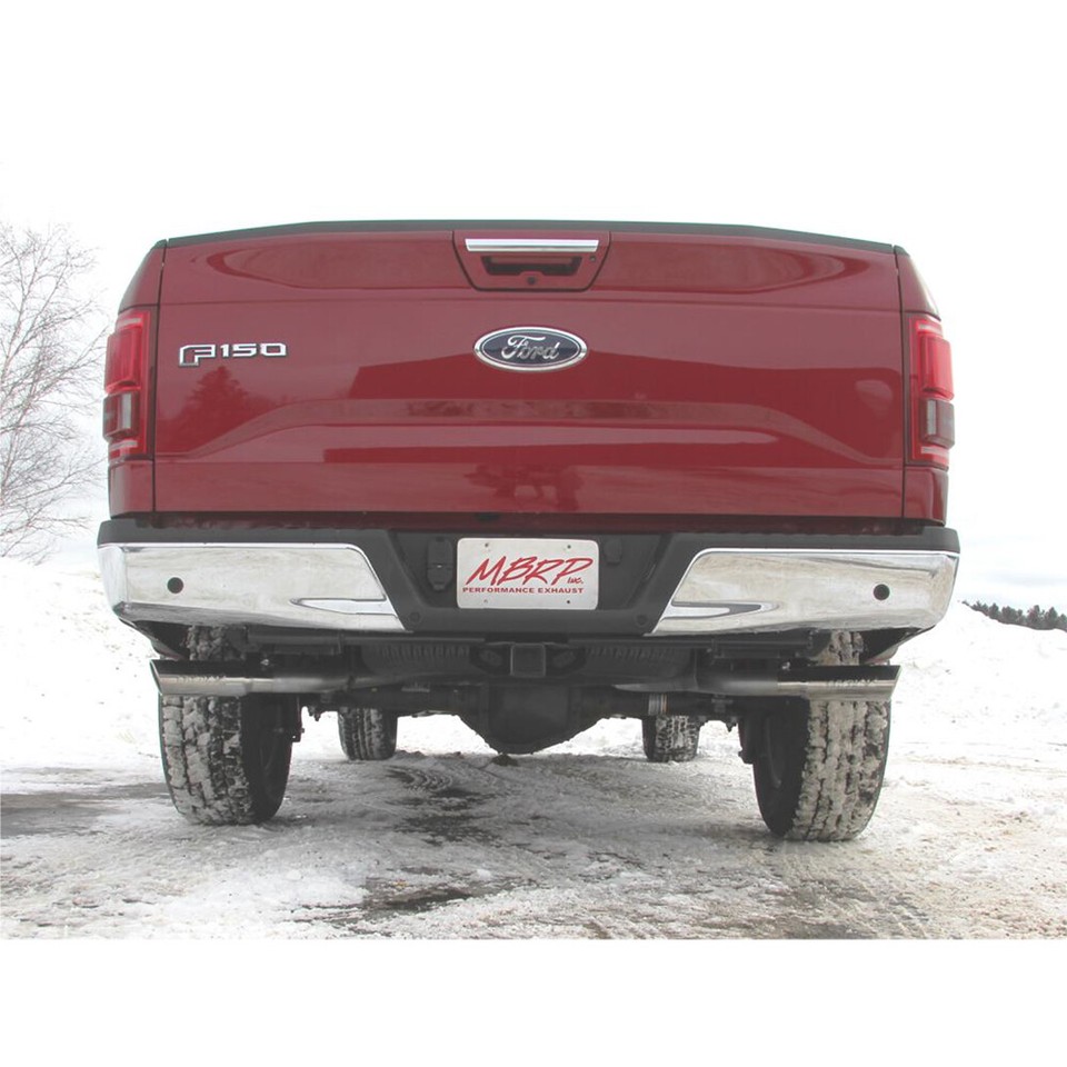 MBRP 2.5in Dual Side Split Alum Cat-Back | Ford F-150 15-20 (S5254AL) (S5254AL)