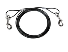 Pet Champion 10ft Vinyl-Covered Tie-Out Cable for Dogs up to 40 Pounds