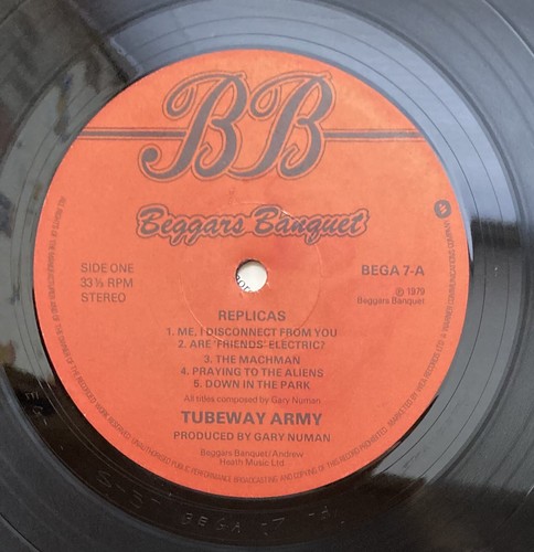 Gary Numan autografiado firmado Tubeway Army réplicas LP Reino Unido primera impresión - Imagen 7 de 7