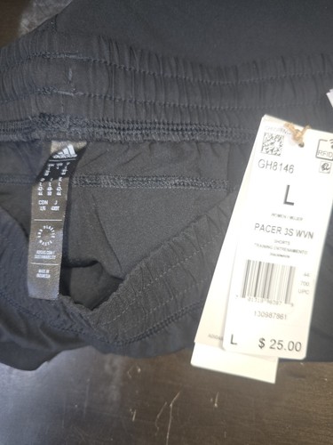 Pantaloncini donna Adidas 3 righe grandi nero bianco pacer taglia 6207 - Foto 6 di 7