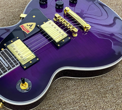 Custom Flame maple top Rosewood Fingerboard Electric guitar Gold hardware