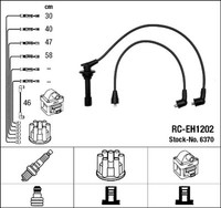 ZüNdleitungssatz Ngk 6370 FüR Honda Prelude 3 Ba 16V BA4 BA5 Cat