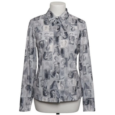 3 Suisses, Hemd, Größe: S, Grau/Weiß/Schwarz, Polyester, Print, Damen #8HE