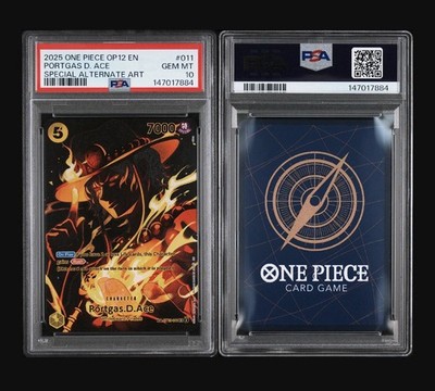 ONE PIECE TCG CARD 2025 op12 EN PORTGAS D. ACE SPECIAL ALT ART