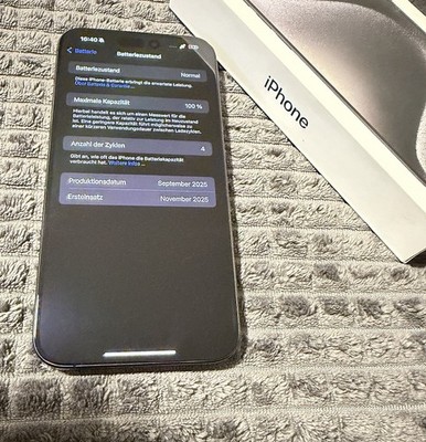 Apple iPhone 15 Pro Max Smartphone, Schwarz, ohne Simlock