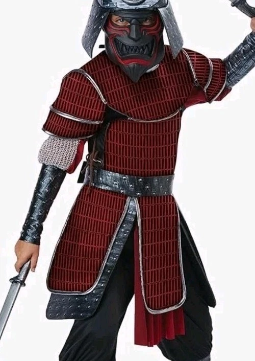 Deluxe Samurai Japanese Warrior Ninja Costume Childs Xl Medieval Top Gladiator  - Image 2 of 4