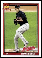 2021 Topps Archives Shane Bieber Cleveland Indians #183