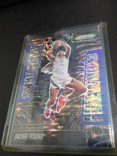 2025 Prizm WNBA Jackie Young Fireworks Blue Pulsar Prizm /199 -Las Vegas Aces-