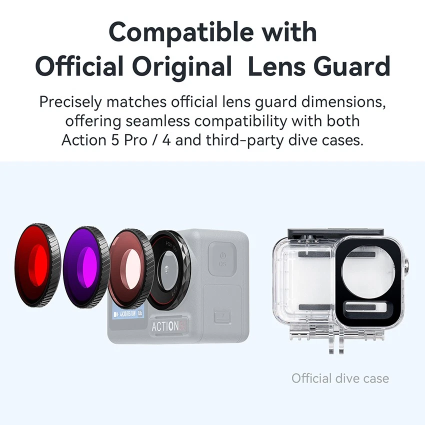 Waterproof Filter Anti-fog Camera Diving Lens Filters for DJI Osmo Action 5Pro/4 - Image 4 of 4