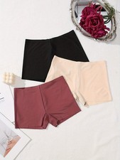 3pcs Soft No Show Boyshort Underwear For Women 3 Pack Soft Seamless Panties Pack