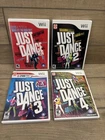 Nintendo Wii Just Dance Game Bundle Lot Of 1 2 3 4! Tested And Works Great!