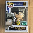 Funko Pop! Black Asta #1556, Black Clover, GITD, EE Exclusive, Animation