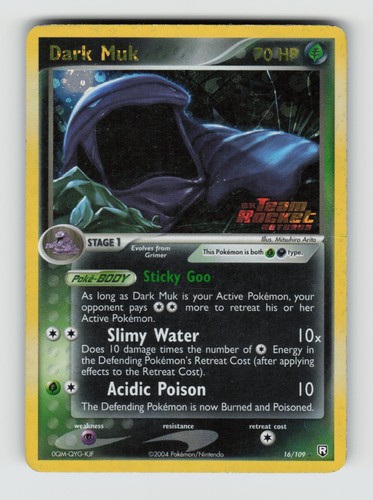 Team Rocket Returns 16/109 Dark Muk Reverse Holo R MP * SWIRL *
