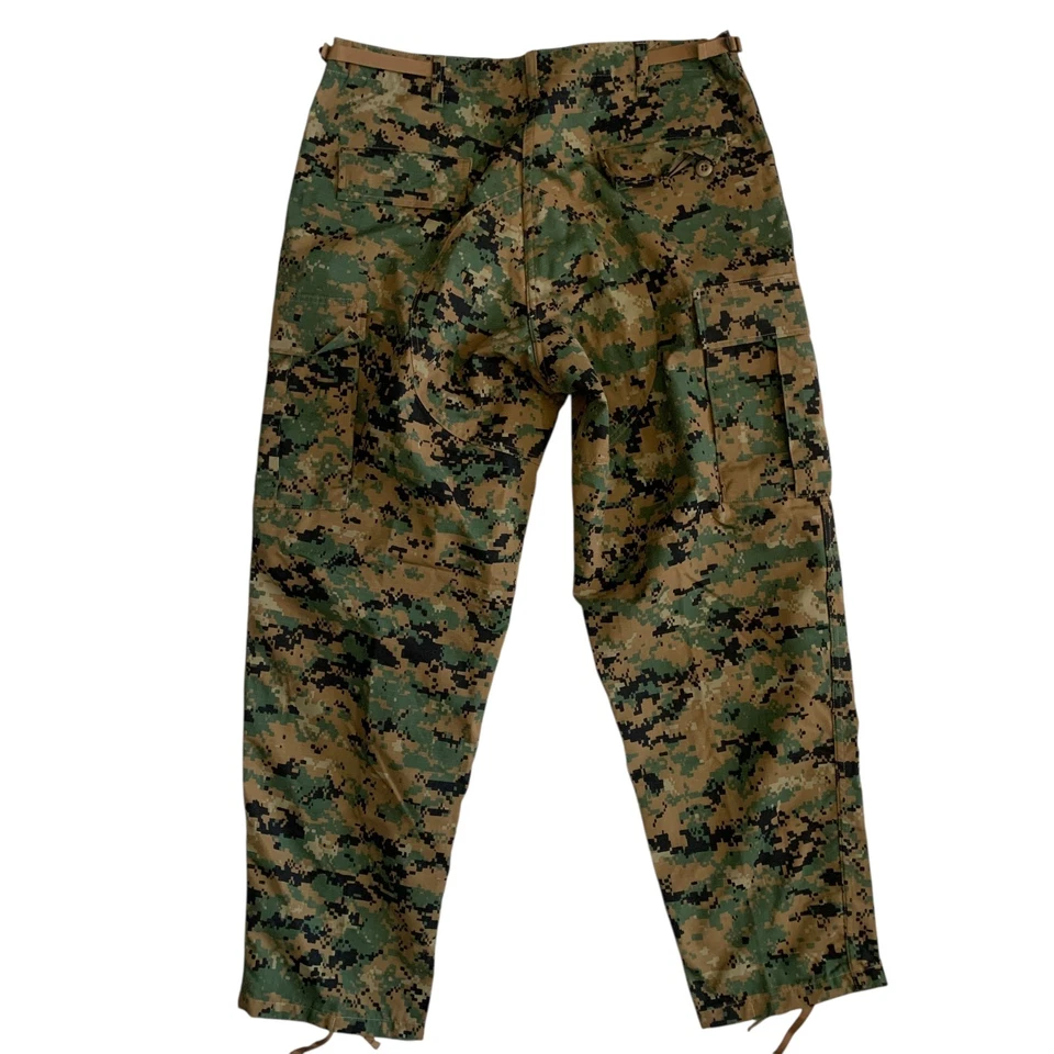 Pantalones utilitarios tácticos de carga TruSpec para hombre talla L regular digital Woodland camuflados BDU Foto 2 de 4