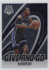 2023-24 Panini Mosaic Give and Go De'Aaron Fox #4 1lz5