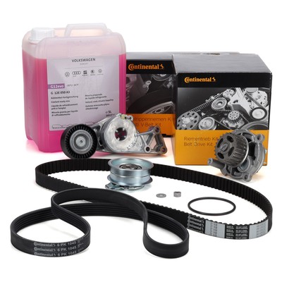 CONTI Zahnriemensatz + Wasserpumpe + Keilriemen für VW GOLF 5 6 PASSAT B6 1.6