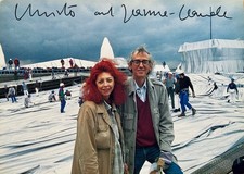 CHRISTO JEANNE-CLAUDE handsign. KPK Wrapped Reichstag Berlin auf dem Dach 1995