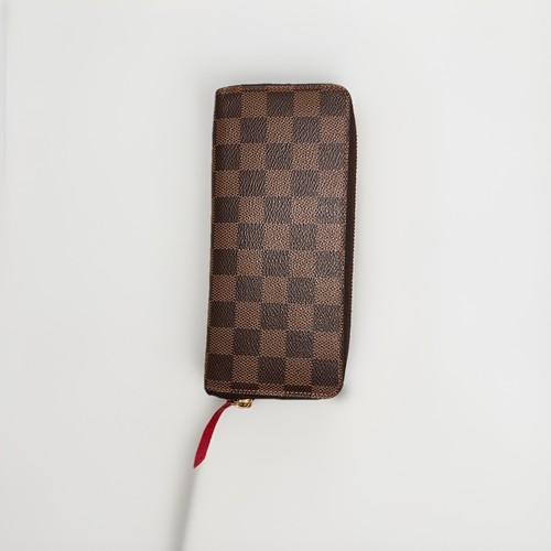 Louis Vuitton Damier Ebene Portefeuille Clemence Wallet N60534