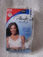 NEW BRA, PLAYTEX 18 HOUR COMFORT STRAPS, 38 B, WHITE, OPEN PACKAGE, UNUSED